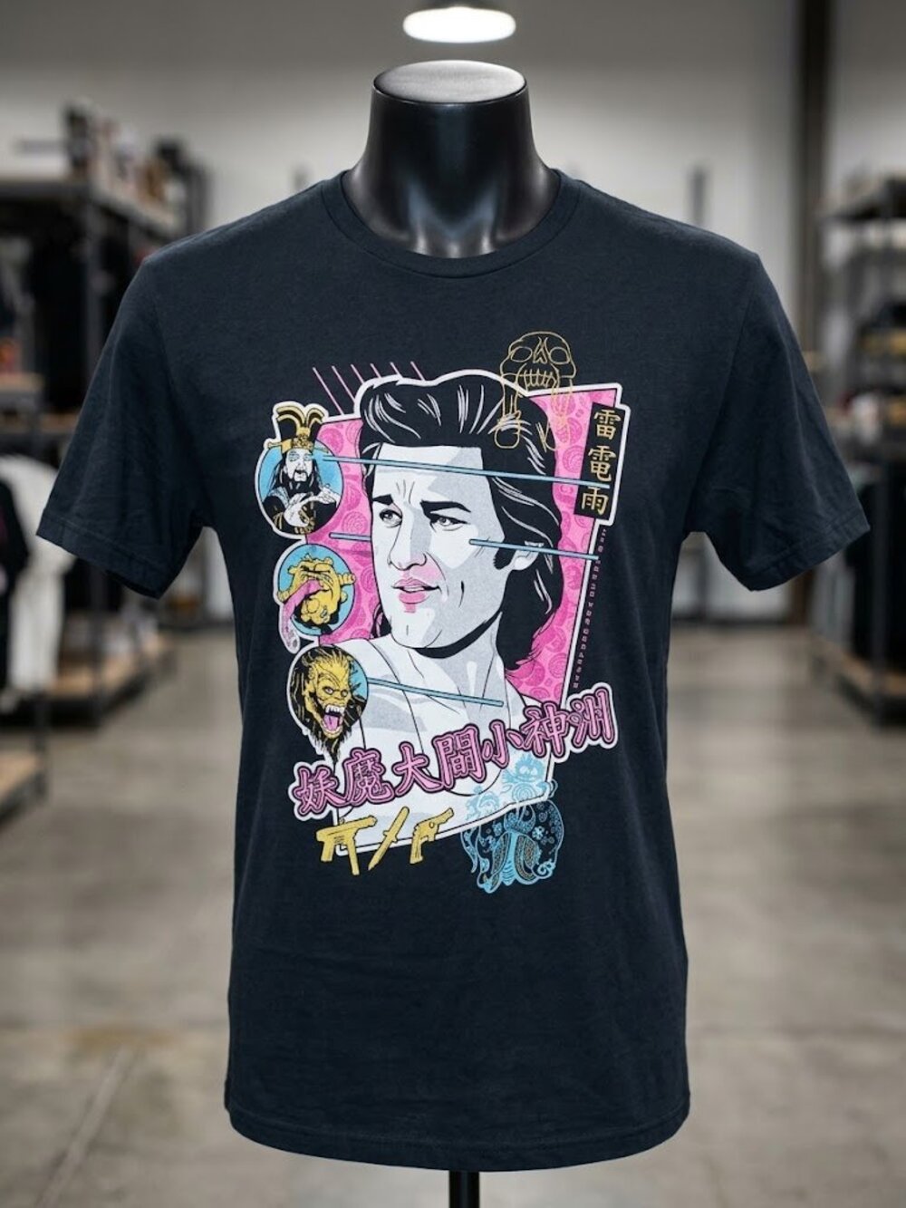 Loot Crate Big Trouble in Little China Graphic T-Shirt Tee Black 2XL unisex